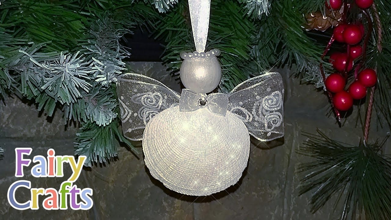 Рождественский ангел своими руками ❅ Мастер-класс ❅ DIY ❅ Seashell Angel Christmas Ornaments