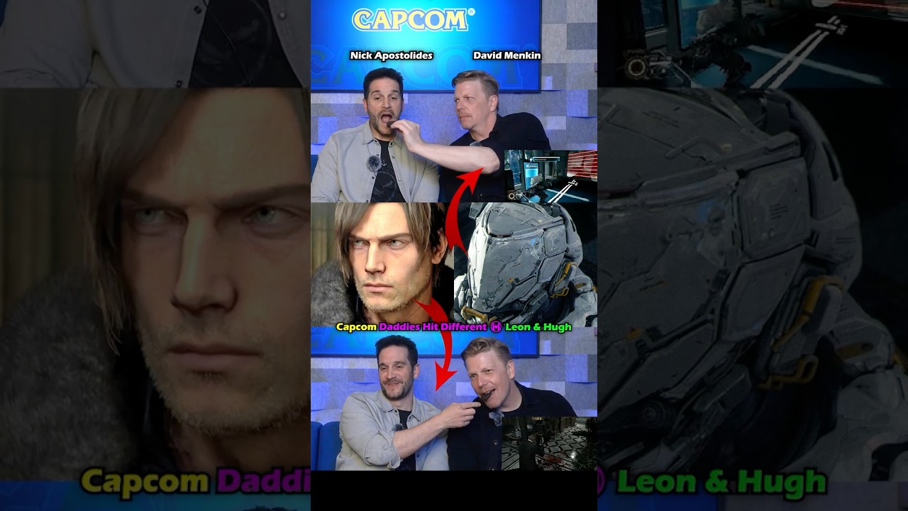 Папочки из Capcom 😳 Леон и Хью 🔥 #RE9 & #PRAGMATA