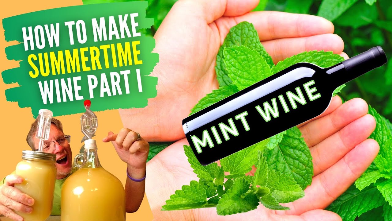 How to Make Summertime Wine - Mint Wine Recipe - The Only Wine Recipe You Will Ever Need - Part I