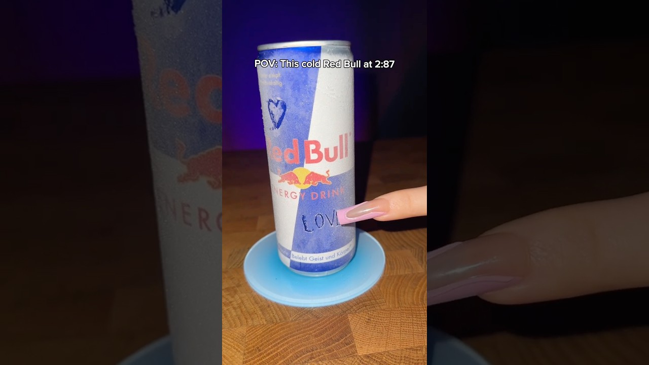 POV: This Cold 🥶 Red Bull at Night ✨