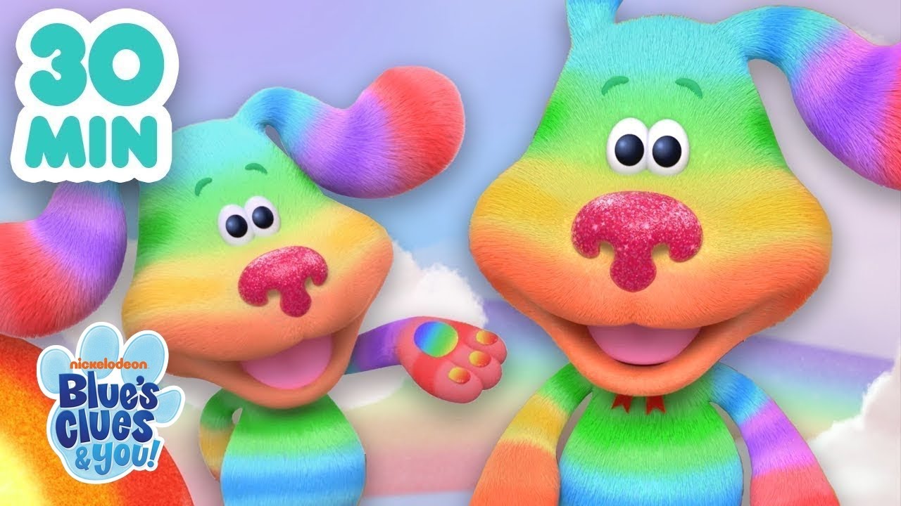 30 MINUTEN Lieder & Abenteuer mit Regenbogen-Welpe 🌈 | Blue's Clues & You!