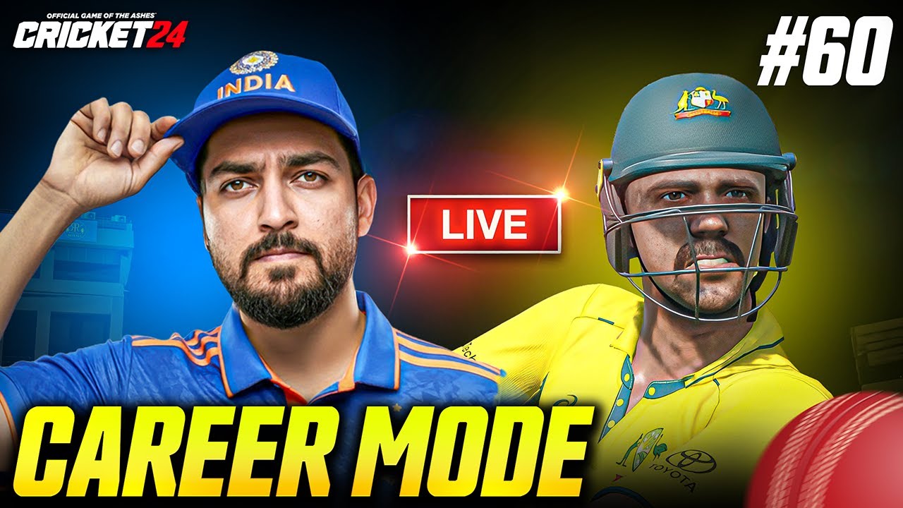 Cricket 24 My Career Mode Live Stream For The First Time 😍 | India vs Australia | RtxVivek