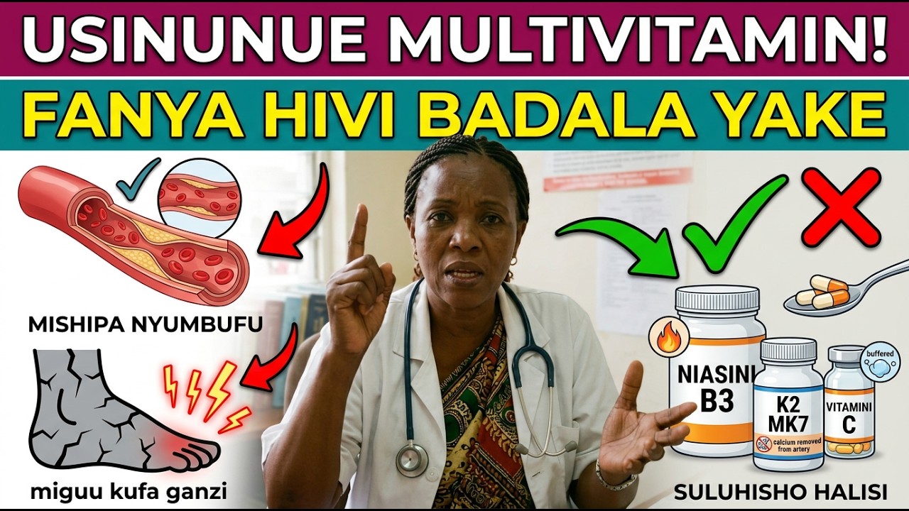 Miguu Kufa Ganzi? Tumia Hizi Vitamini 3 Kuboresha Mzunguko Wa Damu Haraka!