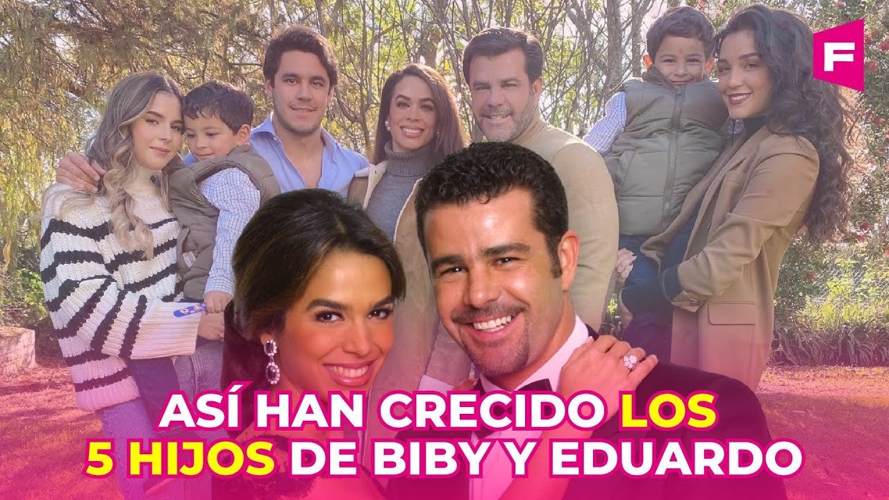 Los cinco hijos de Biby Gaytán y Eduardo Capetillo han impactado a todos: así han crecido
