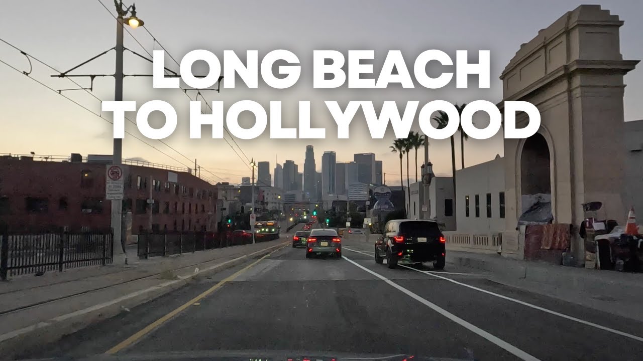 [5K] Long Beach to Hollywood - Driving in Los Angeles, California, USA