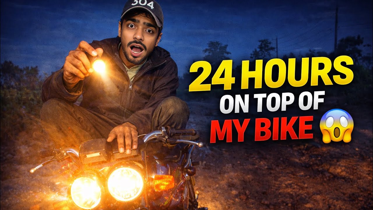 Lived in My Heavy Bike for 24 Hours 😱 | 24 Hour Challenge in Pakistan