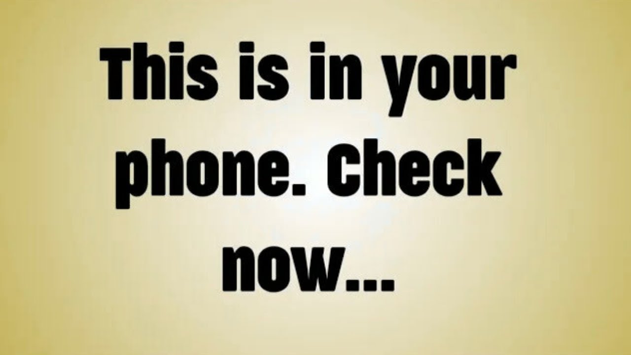 💸This is in your phone. Check now...