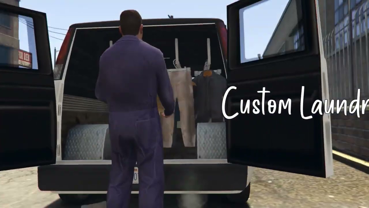 STICKY SCRIPTS - SPOTLESS - LAUNDRY SCRIPT AND CUSTOM LAUNDROMAT VAN