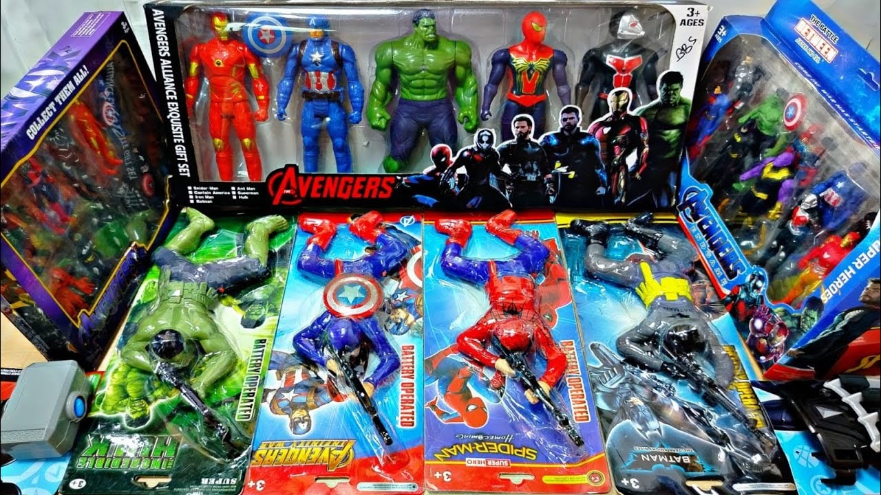 AVENGERS TOYS/Action Figures/Unboxing/Cheap Price/Ironman,Hulk,Thor, Spiderman/Toys.