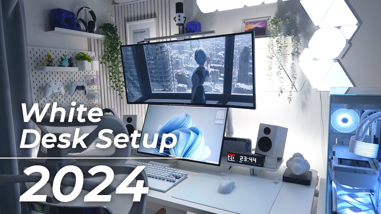 【デスクツアー2024】理想と快適を求めた、白いデスク周り【#desksetup】