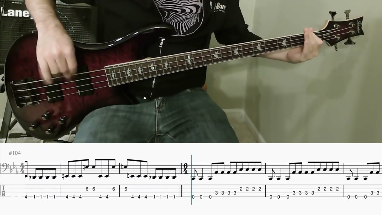 Immolation - Close to a World Below (bass cover with tab)