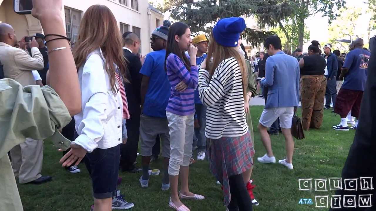 130512 T-ara N4 + Dani #1 @ Chris Brown MV Shoot