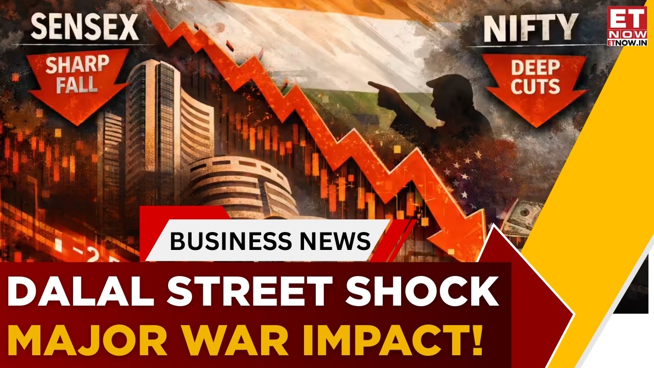 Israel-Iran Tensions Shake Dalal Street, Big Market Crash! | Sector Winners & Losers | Business News