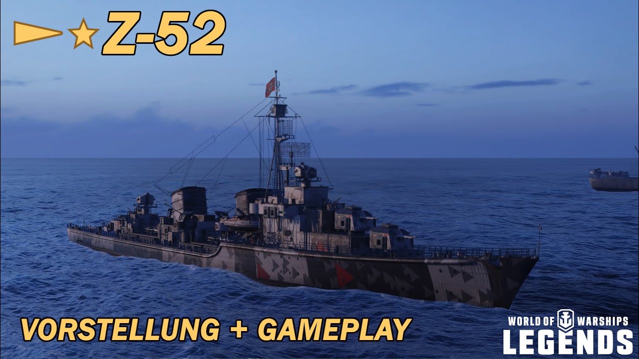 Z-52 - Vorstellung und erstes Gameplay - World of Warships Legends
