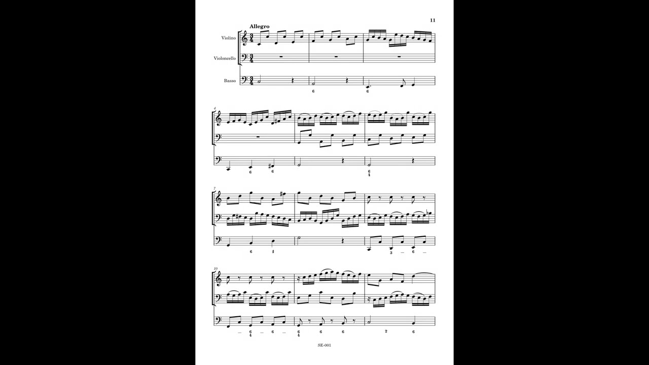 J. S. Bach: Concerto (BWV deest, after BWV 525 & 1032) // Simplicissimus Ensemble // with score