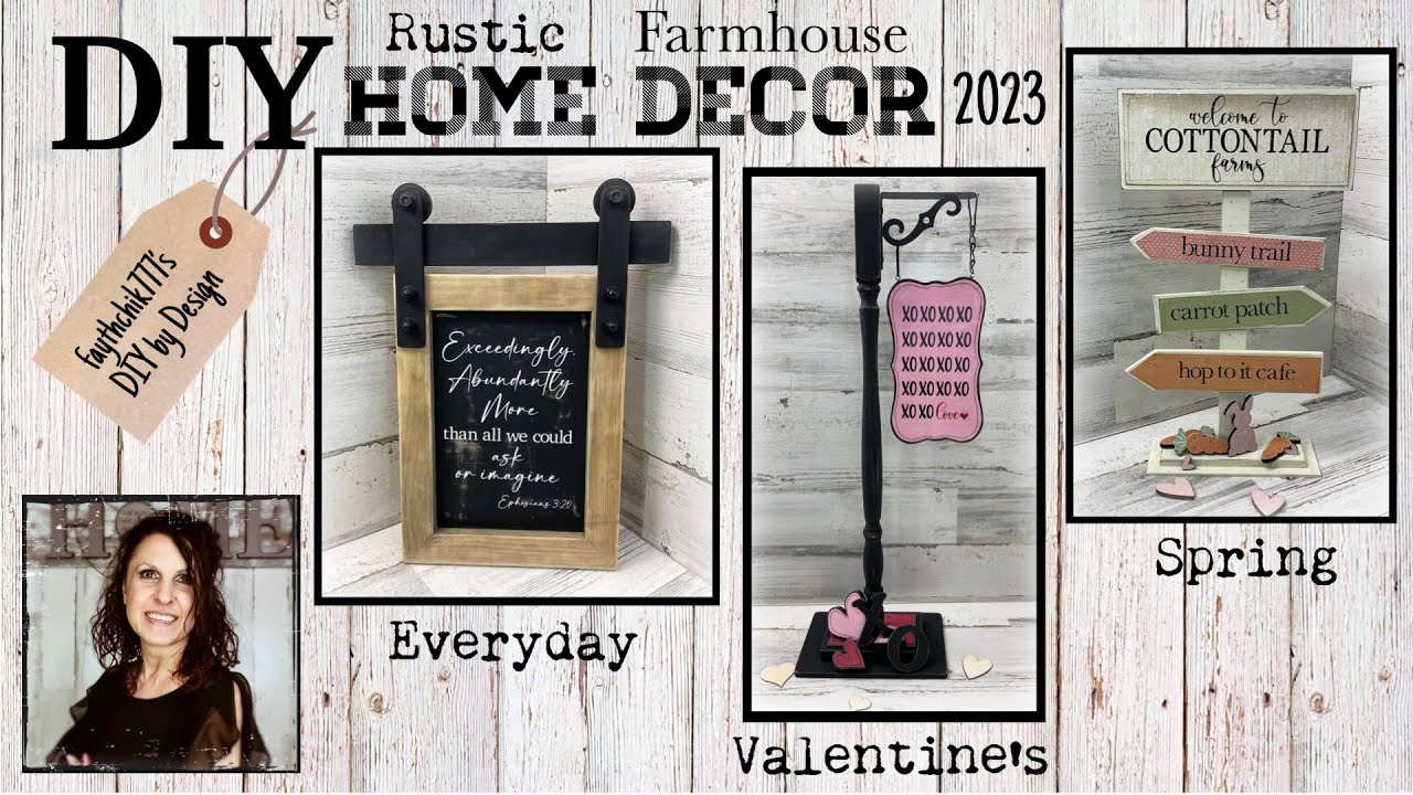 DIY Rustic Farmhouse Decor | DIY Valentines Farmhouse Decor | DIY Spring/Farmhouse Easter Decor 2023