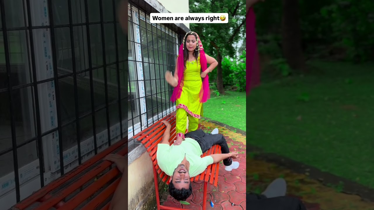 Women are always right ✅️ 🙄 #funnyvideo #reels #shorts #viralvideo #trample #tramplife #feet #women