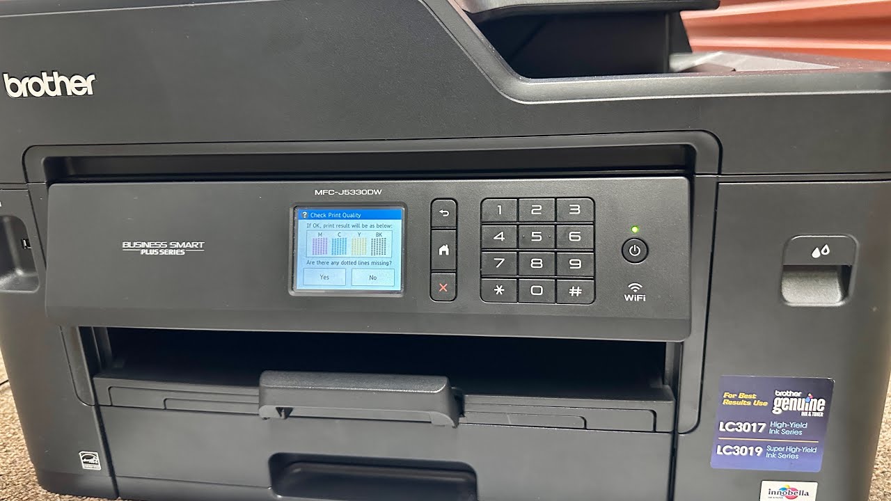Quick demo Pristine-Brother MFC-J5330DW All-in-One Color Inkjet Printer, Wireless