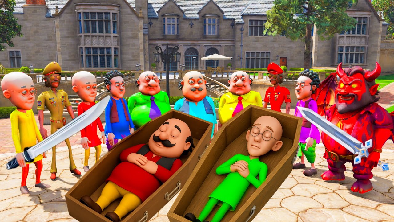 Motu Play Hide And Seek With Colourful Motu Patlu In Gta V || Gta Little Pro