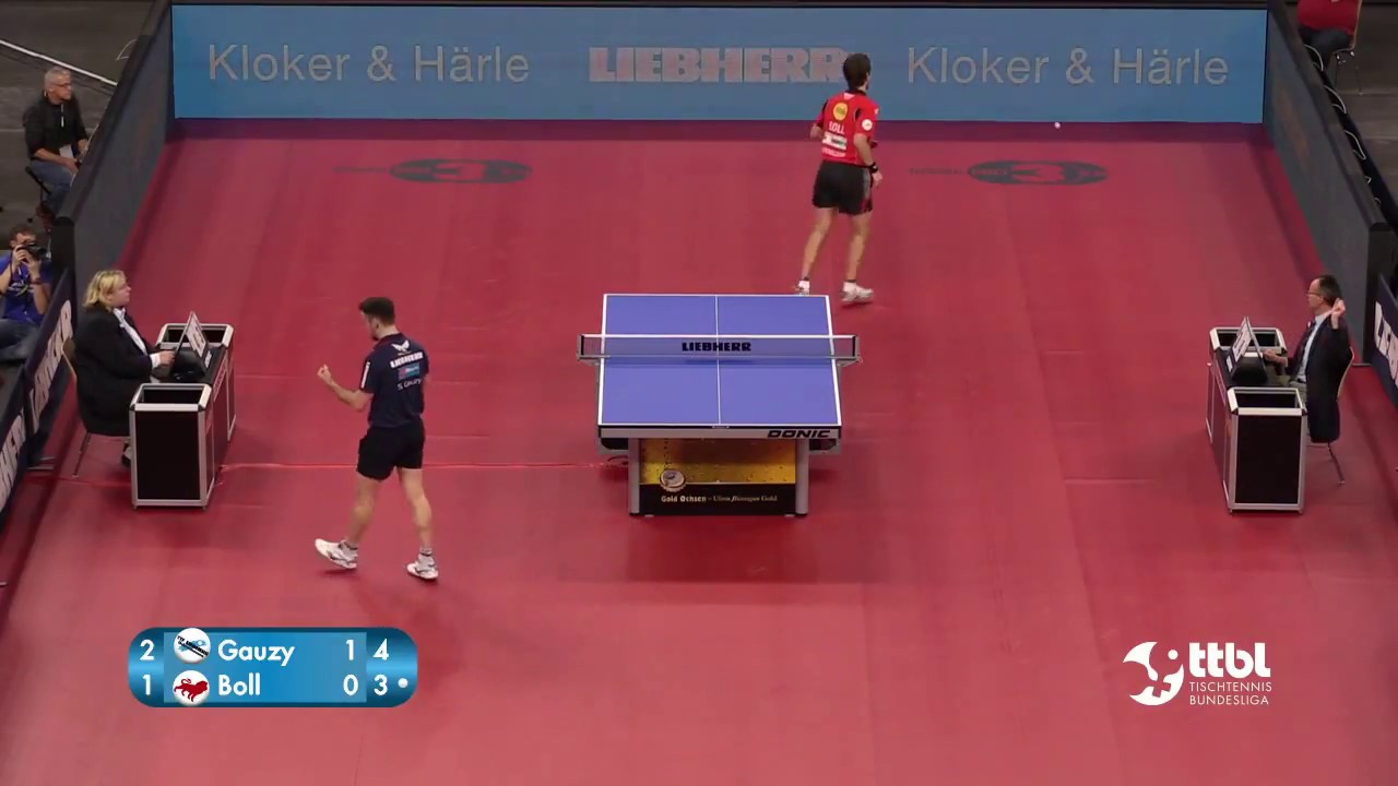 Ochsenhausen vs  Düsseldorf, Simon Gauzy vs Timo Boll