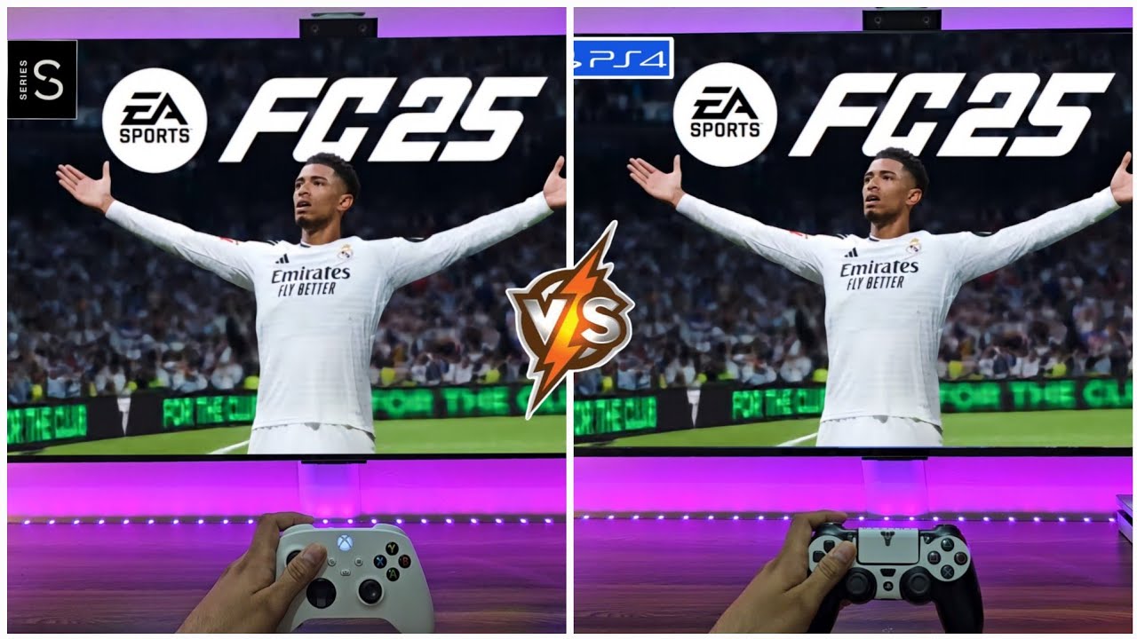 Сравнение EA FC25 (Xbox Series S и PS4)