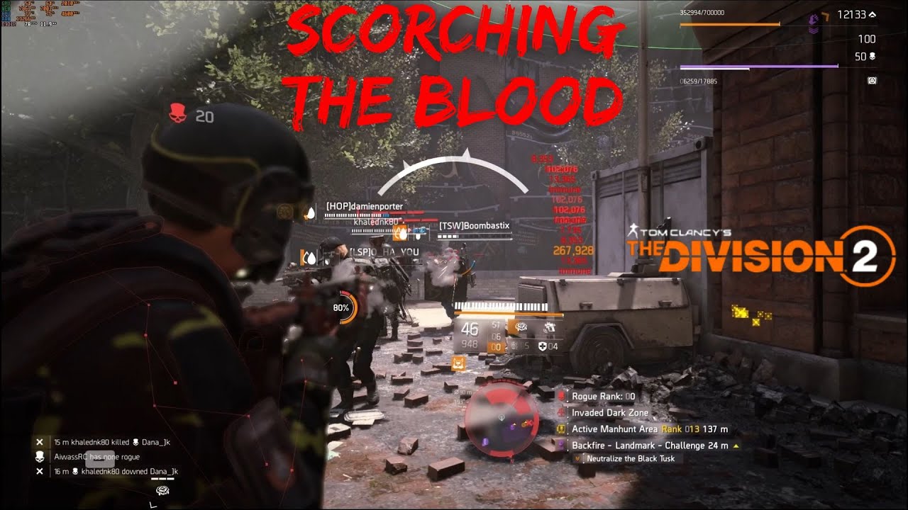 The Division 2 TU17.2 Scorching the Blood.(Bleed) Dark Zone PvP