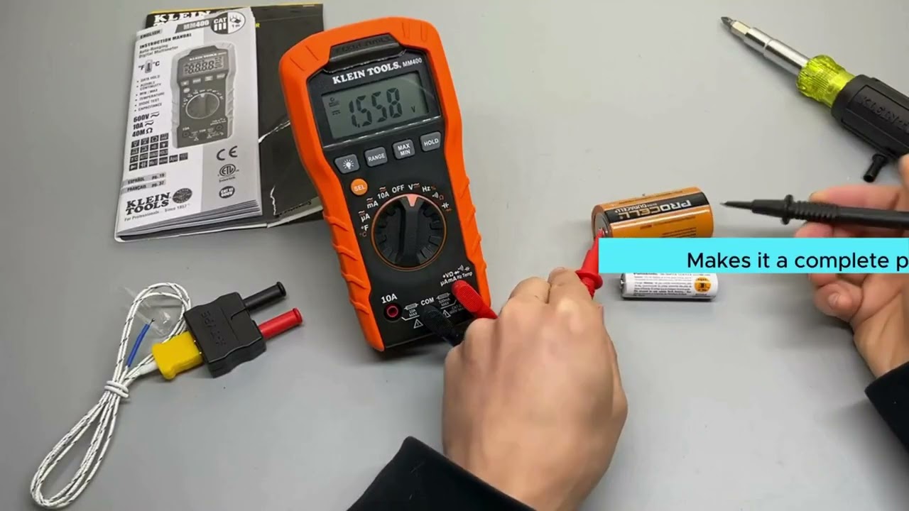 Klein Tools MM400 &ndash; Professional Digital Multimeter for Accurate Electrical Testing!