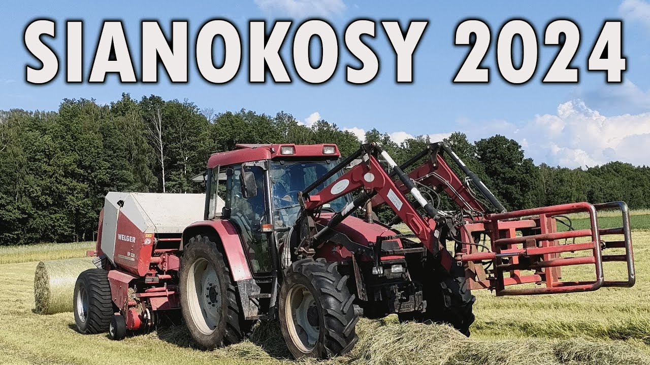 Sianokosy 2024 🔥 Prasowanie i zbieranie siana! 🔥 Case CS94, Ursus C-360 i Ursus 3512 w akcji!