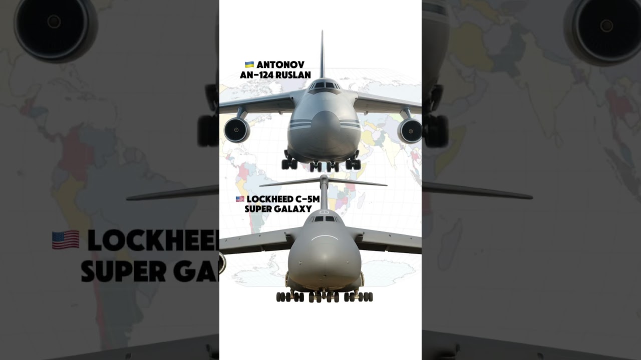An-124 Ruslan vs C-5M Galaxy: Heavyweight Battle