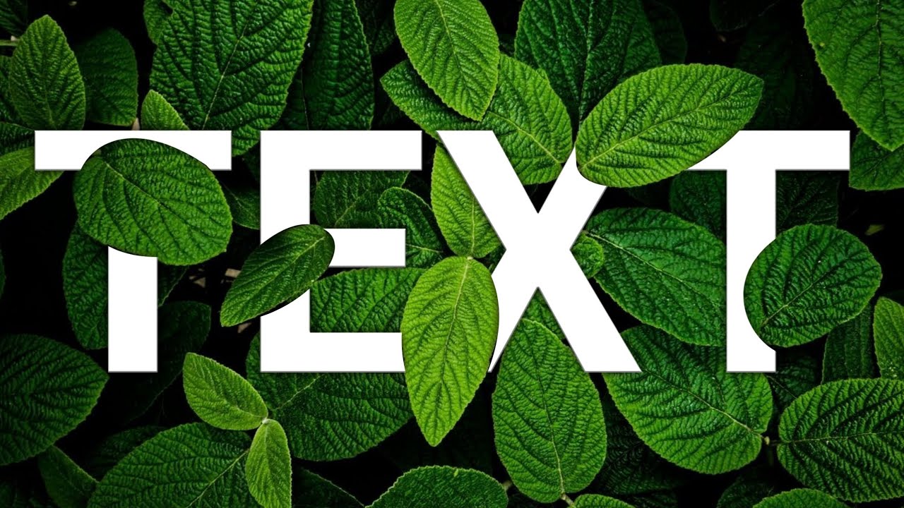 LEAF EFFECT ON TEXT PIXELLAB TUTORIAL | Bezier mask Tutorial