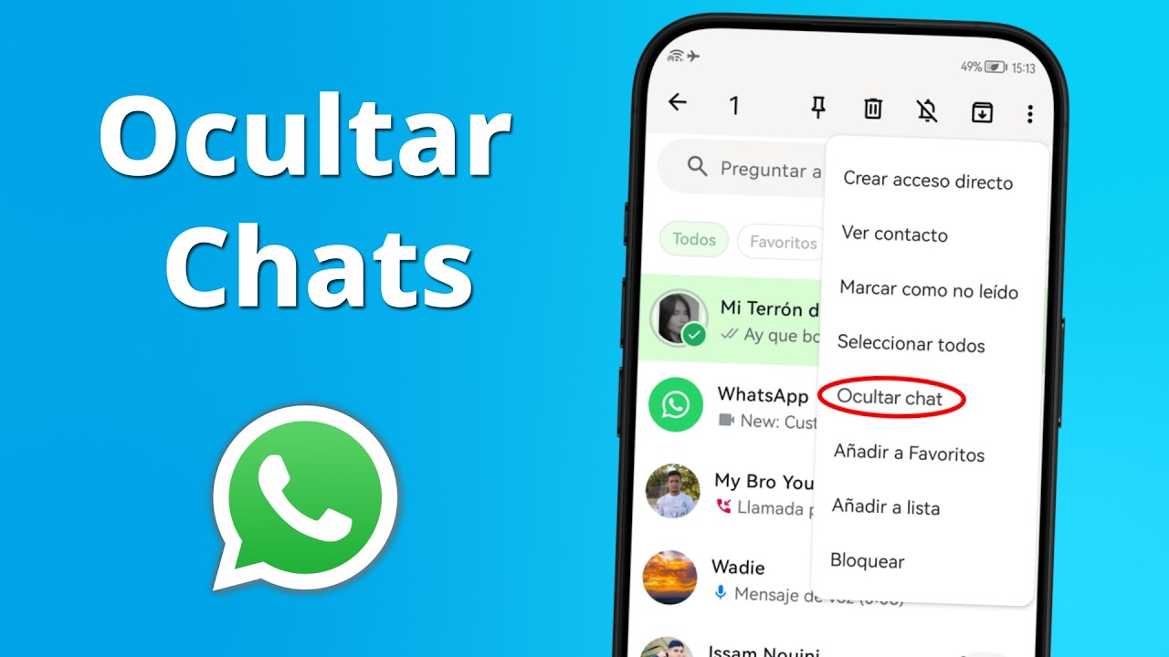 Cómo ocultar chats en whatsapp como un experto