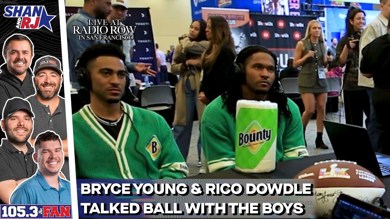 Bryce Young & Rico Dowdle Live From Radio Row Talk Culture, NFL Life, Free Agency & More | Shan & RJ