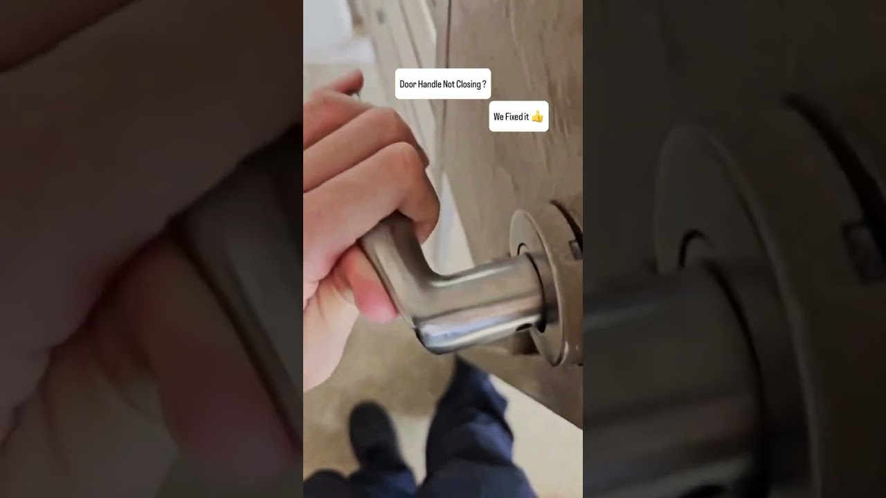 Loose Door Handle? Watch This Quick Fix! #handyman #singapore #doorrepairs