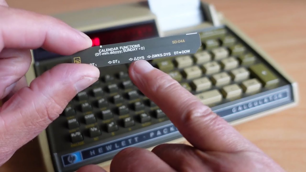 Hewlett Packard HP-97 Calculator - Magnetic Cards - Calendar Functions and Conversion Program