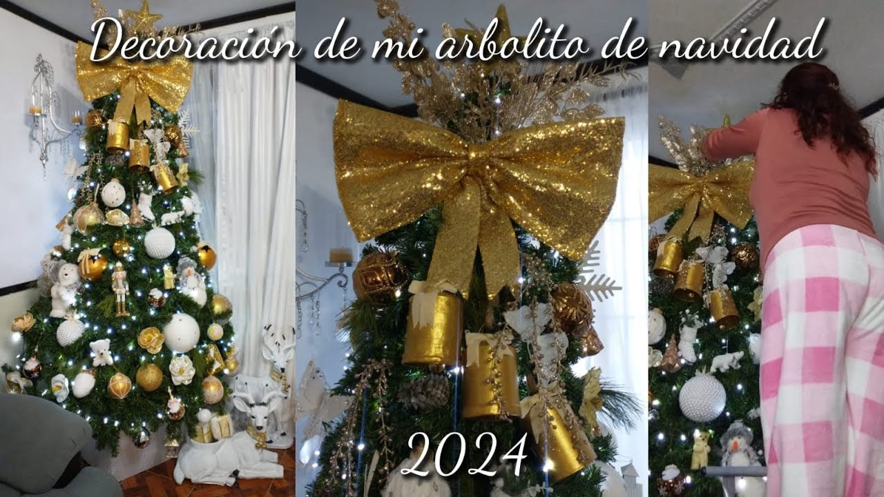 Decoracion de mi arbolito de navidad 2024🎄