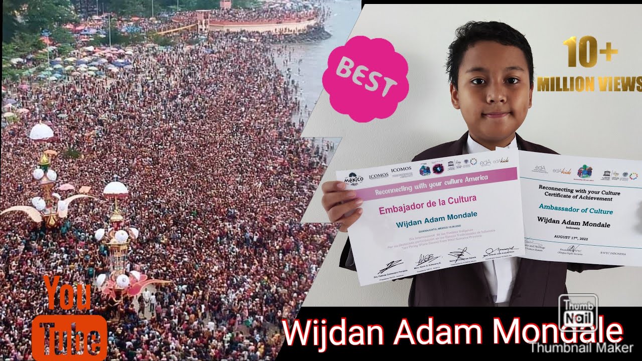 RWYC West Sumatra, Cultural Ambassador, Tabuik Festival 2022, Wijdan Adam Mondale