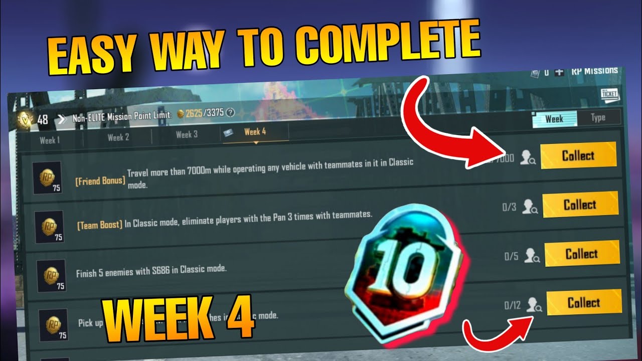 Bgmi Week 4 Mission Explain | Bgmi M10 Rayal Pass Mission Explain | Bgmi RP Mission Explain