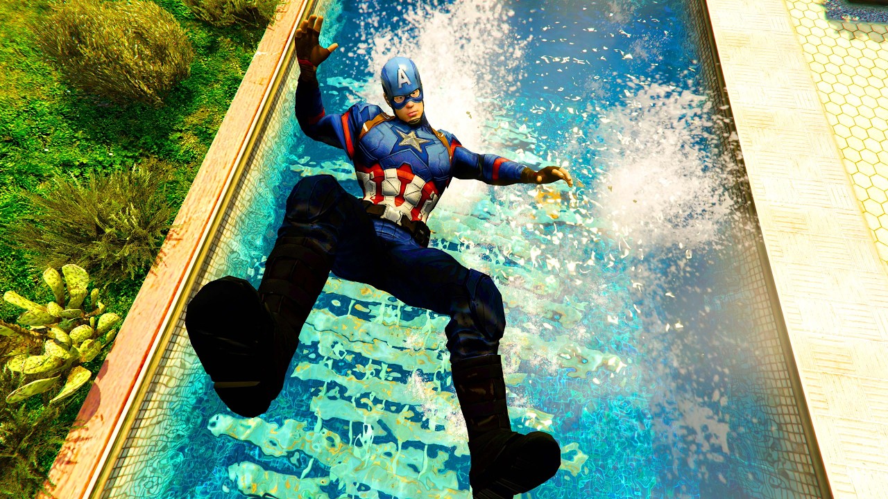 GTA V - Ragdolls And Fails V.114 ( Captain America / Water Ragdolls )