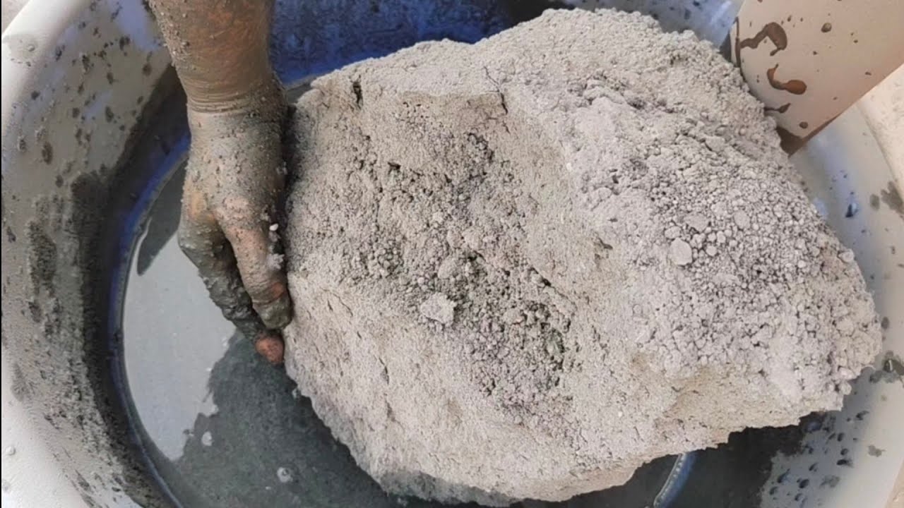 Asmr | Enormous chunks of fresh pure black cement crumbling  | SAASMR | Sleepaid |