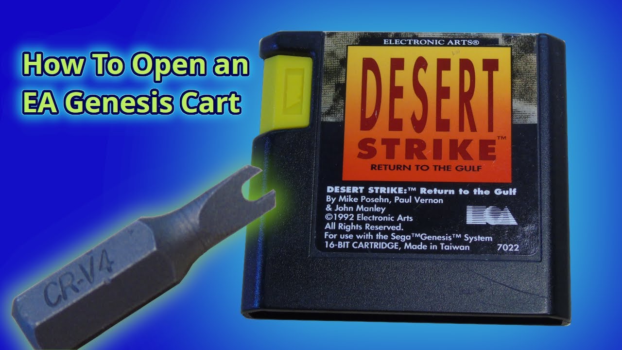 How to Open a EA Genesis Game Cartridge