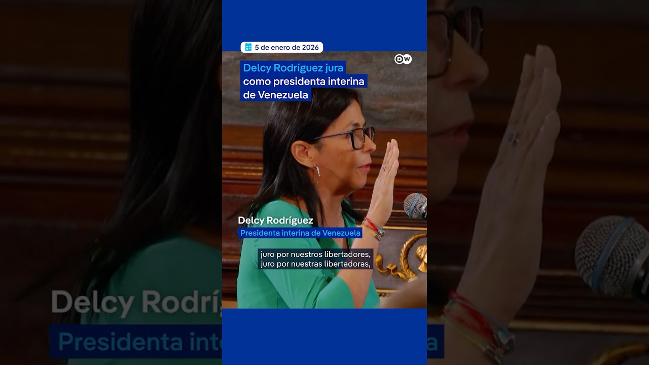 Delcy Rodr&iacute;guez jura como presidenta interina de Venezuela