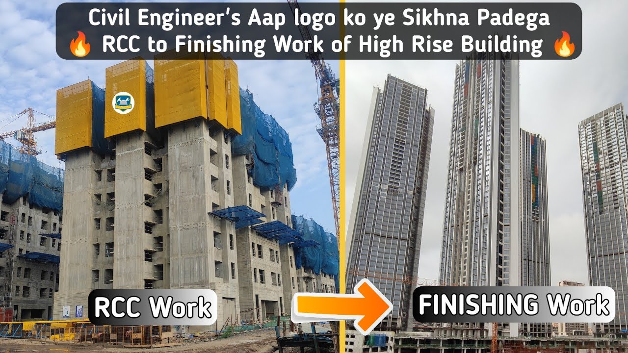 Finishing work of High Rise Building Project l RCC 👉 Finishing Work