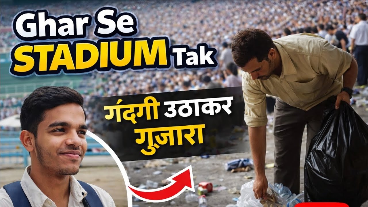 घर से STADIUM तक 😳 | गंदगी उठाकर चलता है इनका घर !!