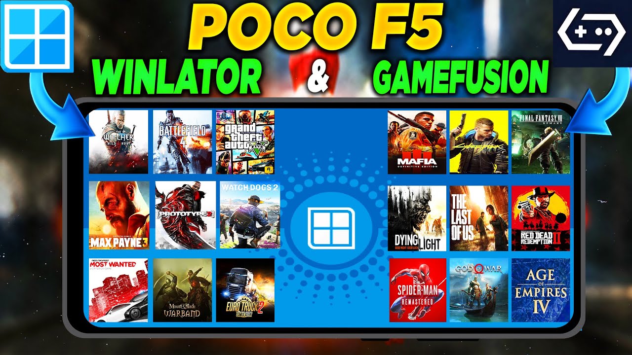 Poco F5 Winlator & Gamefusion Windows Emulator 35 Game Test