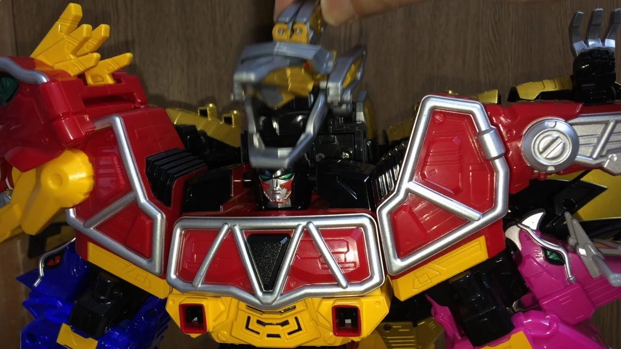 獣電戦隊キョウリュウジャー ブレイブ12③  雷電カミツキ合体！ライデンキョウリュウジン初陣劇中シーンを再現！稲妻ブレイブフィニッシュ炸裂！ Power Rangers Dino Charge12