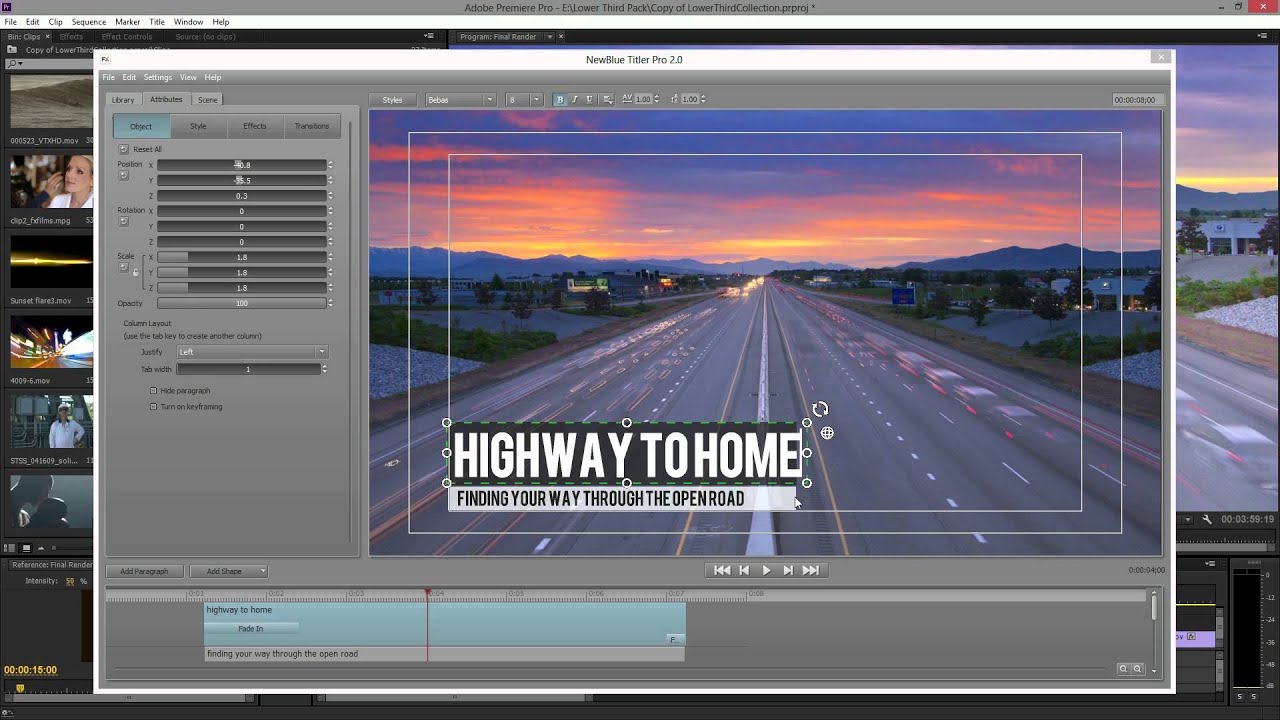 NewBlueFX Lower 3rds Overview