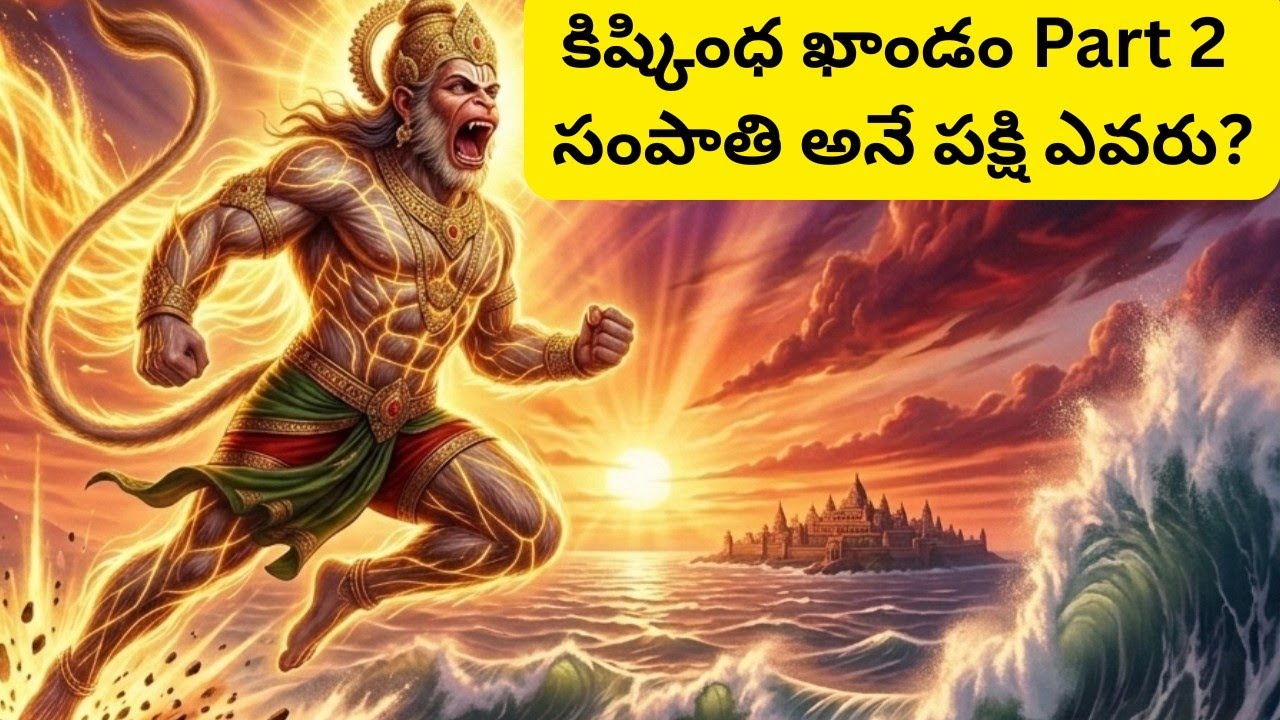 హనుమంతుడికి తన బలం, శక్తి ఎలా తెలిసింది? సంపాతి అనే పక్షి ఎవరు? సంపాతి అనే పక్షి ఎవరు? Part 2