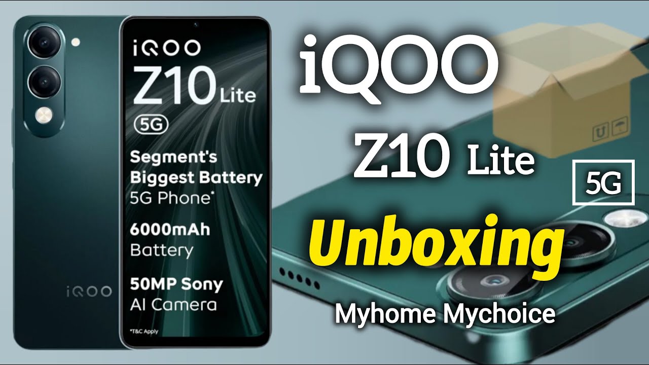 iQOO Z10 lite 5G smart phone phone Unboxing