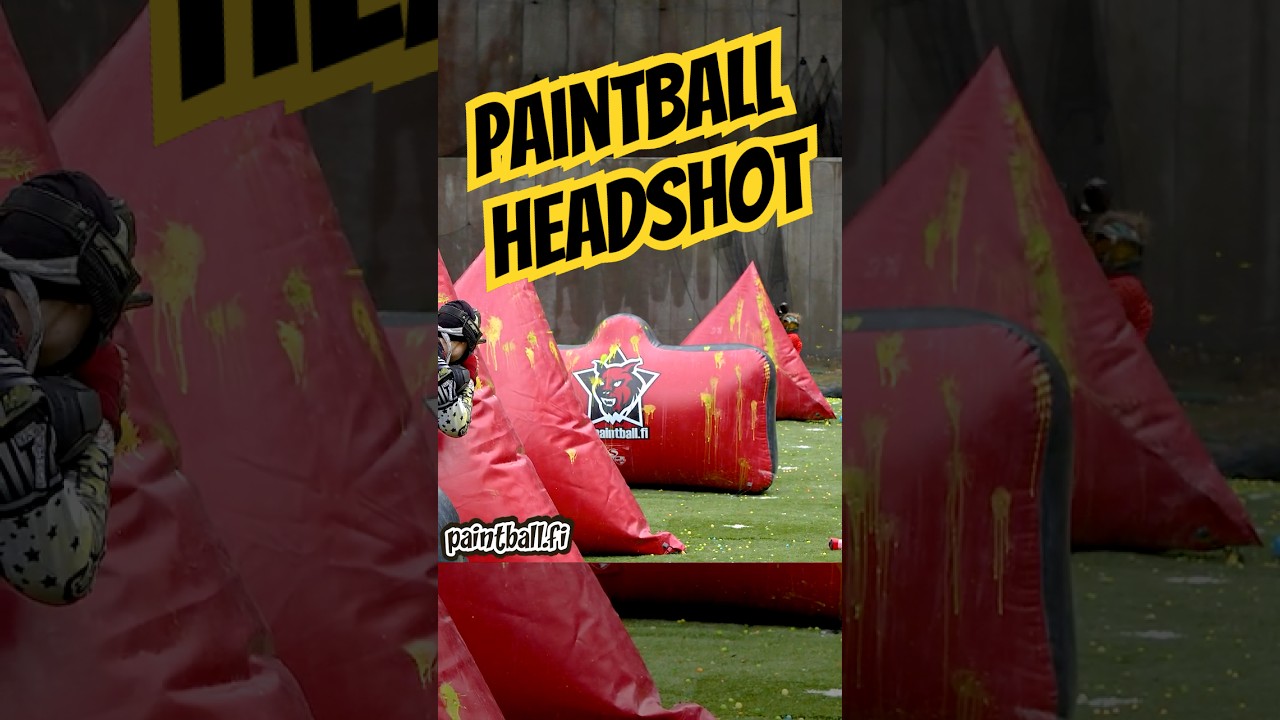Zdjęcie głowy w paintballu w zwolnionym tempie #kr&oacute;tkie filmiki #paintball #speedball #paintballing