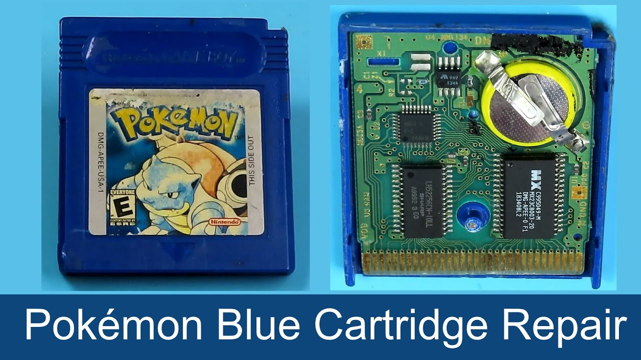 Pokemon Blue GameBoy Cartridge Repair